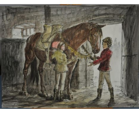 Jackanory, The Historic Windmill, Gareth Floyd (b.1940) Eleven original hand drawn illustrations for the Children's BBC TV Se
