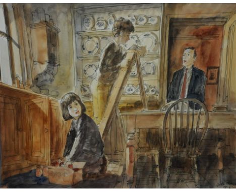 Jackanory, Gareth Floyd (b.1940) Six original hand drawn illustrations for the Children's BBC TV Series. Story and broadcast 
