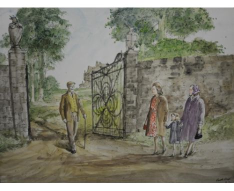 Jackanory, Gareth Floyd (b.1940) Ten original hand drawn illustrations for the Children's BBC TV Series. Story and broadcast 