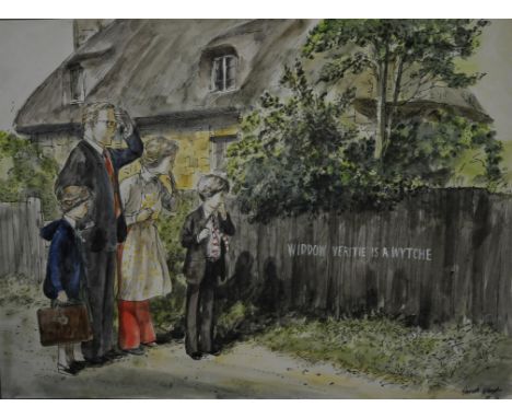 Jackanory, The Ghost of Thomas Kempe, Gareth Floyd (b.1940) Twelve original hand drawn illustrations for the Children's BBC T