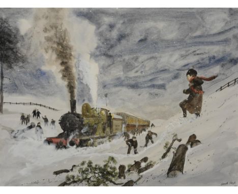 Jackanory, The Dangerous Journey: Gareth Floyd (b.1940) Twelve original hand drawn illustrations for the Children's BBC TV Se