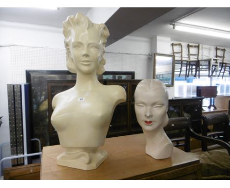 TWO VINTAGE BUSTS
