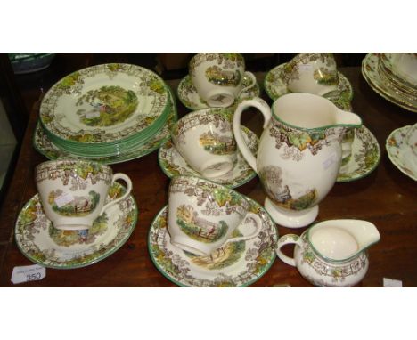 Copeland Spode Byron pattern part tea set