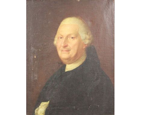   Johann Werner KOBOLD (c.1740 - 1803). Halbportrait eines Herren.  56 cm x 43 cm. Gemälde. Öl auf Leinwand. Rückseitig signi