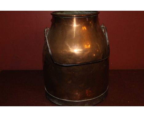 Copper and Brass small milk churn.