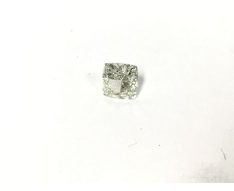 A 1.07ct loose square cut diamond with GIA and IDRC certificates. Postage A.