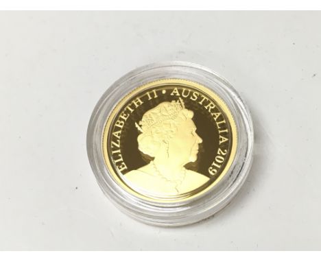 2019 quarter ounce gold proof 6th portrait coin by Royal Australian Mint. Postage B