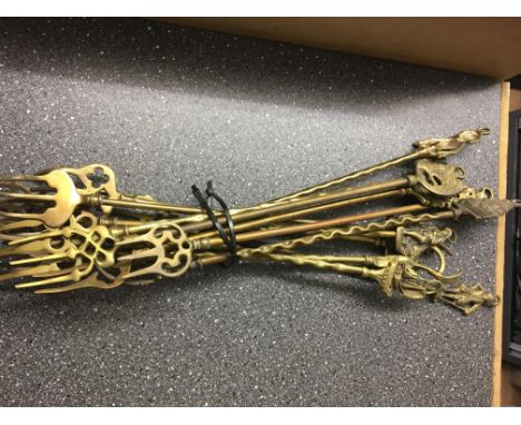 qty vintage toasting forks 