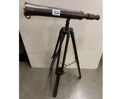 A telescope on stand