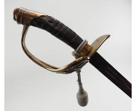 Preussen: Infanterie-Offiziers-Degen IOD M1889 - Kammerstück.Zweifach gekehlte Klinge, an der Wurzel Hersteller Carl Eickhorn