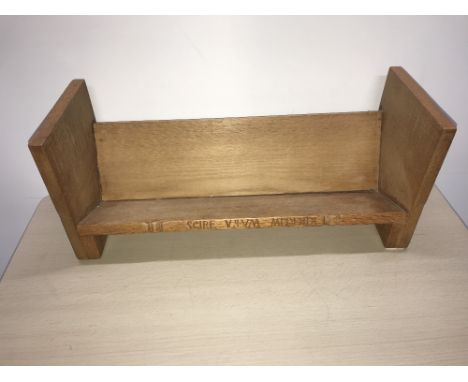 CARVED OAK BOOK TROUGH WITH POSSIBLE OF RAMC CONNECTION