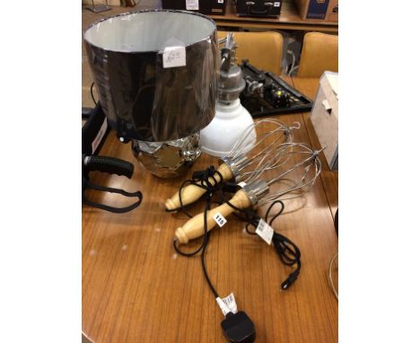 Various light fittings and lamps etc.
