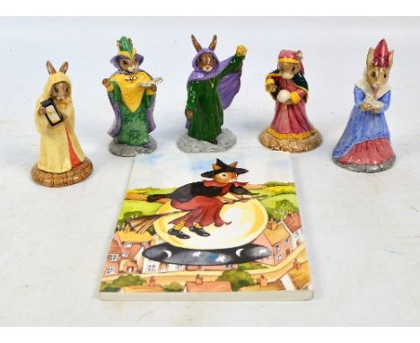 A collection of Royal Doulton "Magical" Bunnykins figures; DB197 "Mystic", DB218 "Fortune Teller" (signed to base), DB213 "Su