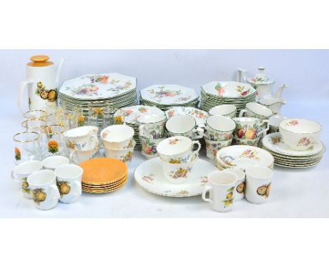 A large quantity of mixed ceramics including a J. & G. Meakin Studio part coffee set decorated with apples, a large quantity 