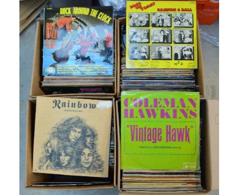 A large quantity of vinyl LP records including Michael Jackson, Chuck Berry, Commodores, Earth, Wind & Fire, Donny Hathaway, 