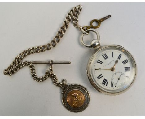 T.E. RICHARDSON GOOLE; a late 19th century silver cased open face key wind pocket watch, the circular dial set with Roman num