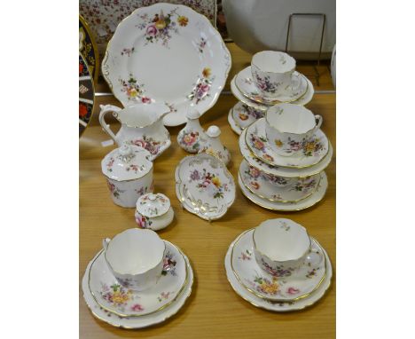 Ceramics - a Royal Crown Derby Posies tea set for six comprising sandwich plate, side plates, cups and saucers, etc; others, 