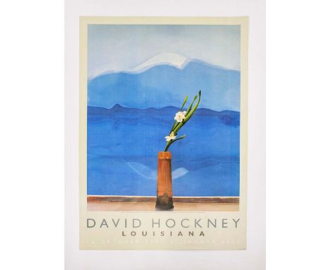DAVID HOCKNEY (B. 1937), 'Mount Fuji and Flowers, Louisiana 12 October 2001 - 27 January 2002', in colours 86.4cm x 63cm, fra