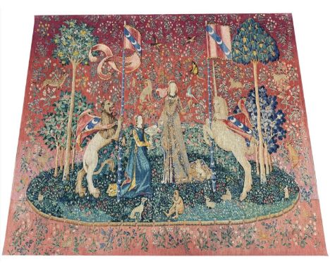 FRENCH CLASSICAL TAPESTRY, 163cm x 145cm.