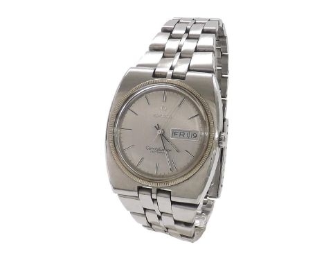 Omega Constellation automatic stainless steel gentleman's bracelet watch, circa 1972, ref. 166.0252 / 366.0857, cal. 752 24 j