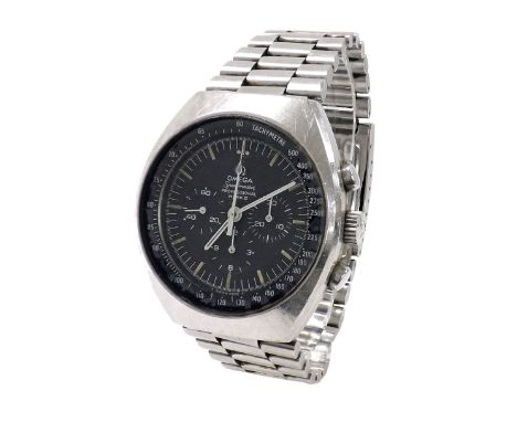 Omega Speedmaster Professional Mark II chronograph stainless steel gentleman's bracelet watch, circa 1970, ref. 145.014, the 