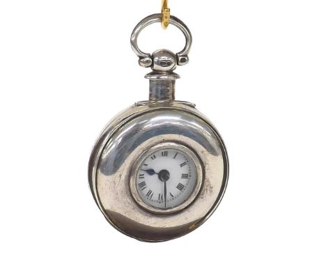 Silver verge half hunter pair cased pocket watch, Birmingham 1873/74, fusee movement signed H. Robinson, High Street, Shrewsb