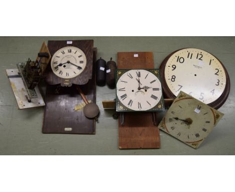 Gledhill-Brook Time Recorder Limited movement; also a walnut single train Vienna regulator, two longcase clock movements, ano