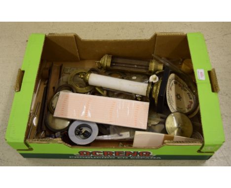 Quantity of various barometer parts and fittings etc