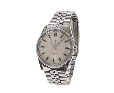 Omega Constellation Chronometer automatic stainless steel gentleman's bracelet watch, circa 1966, ref. 167.021, circular sliv