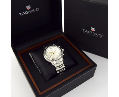 Tag Heuer 6000 Series Professional 200m chronograph stainless steel gentleman's bracelet watch, ref. CH1110-0, no. ZQ8104, si