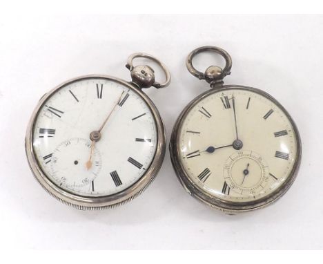 Silver fusee lever pocket watch, London 1830, the movement signed Ward, Liverpool, no. 9417, with engraved balance cock, stee
