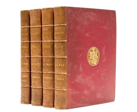 NO RESERVE Grenville Homer.- Homer. Ilias kai Odysseia [graece], edited by Thomas Grenville with a collation of the Harleian 
