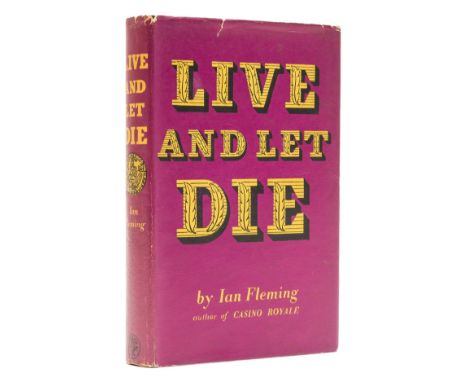 Fleming (Ian) Live and Let Die, first edition, original boards, light creasing to upper cover corner, second state dust-jacke