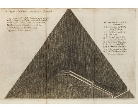 The Great Pyramid.- Greaves (John) Pyramidographia: or a Description of the Pyramids in Aegypt, first edition, 2 folding engr