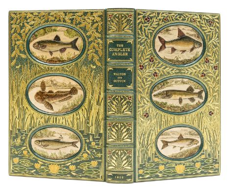 Binding.- Walton (Izaak) &amp; Charles Cotton. The Complete Angler, 2 parts in 1, second Bagster edition, illustrated half-ti