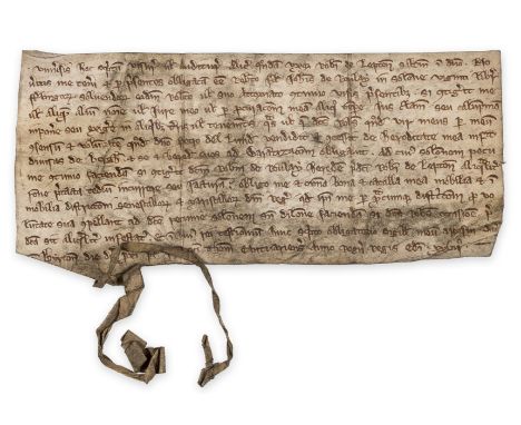 Yorkshire, near Huddersfield.- Declaration by Alice, widow of Robert de lepton, that she is bound to Robert son of John de Ro
