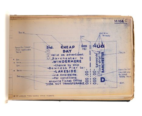 Railway Tickets.- Special Patterns, collection of over 200 "Edmondson" ticket pattern designs, all in reproduced form incorpo