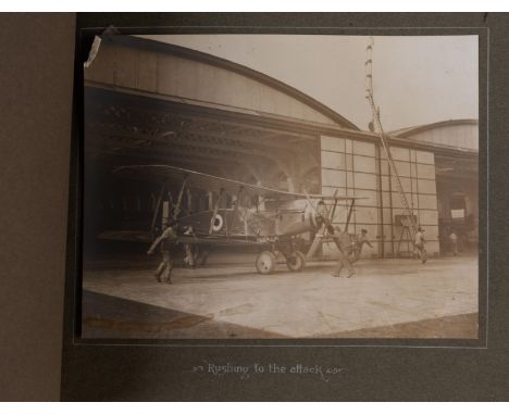 Aviation.- Johnston (C., airman) First World War Photograph Album belonging to an intelligence/ picture interpreter apparentl