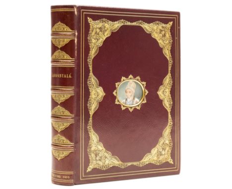 Binding.- Williams (Monier) Sakoontala; or, The Lost Ring, wood-engraved vignettes with fine chromolithograph decorative bord