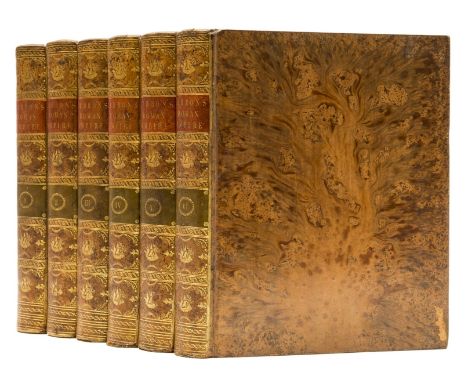 Gibbon (Edward) The History of the Decline and Fall of the Roman Empire, 6 vol., vol.1 second edition, vol.2-6 first editions