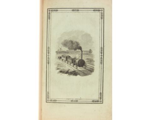 [Bake (W.A.)] Berigt wegens den Spoorweg tusschen Amsterdam en Keulen, errata leaf at end, with original pictorial green wrap