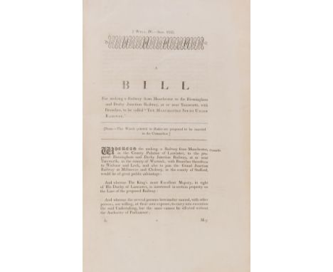 House of Commons. A collection of Railway Acts and Reports, comprising: An Act for Making a Railway from London to Southampto