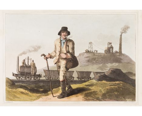 Walker (George) The Costume of Yorkshire..., first edition, titles and text in English and French, hand-coloured aquatint fro