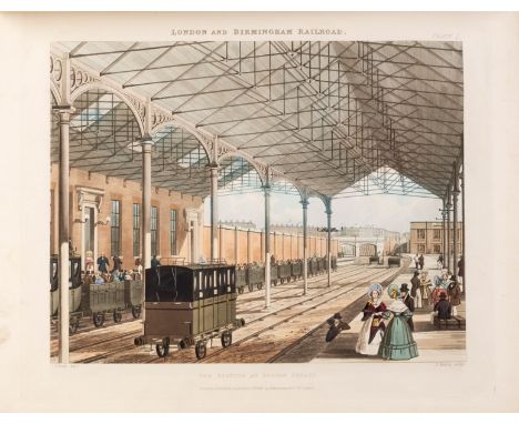 Bury (Thomas Talbot) Six Coloured Views on the London and Birmingham Railway, Part I [all published], first edition, 6 fine h