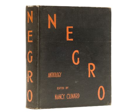 Cunard (Nancy) Negro: Anthology...1931-1933, first edition, signed by Cunard and dated May 1942 on pastedown, folding colour 