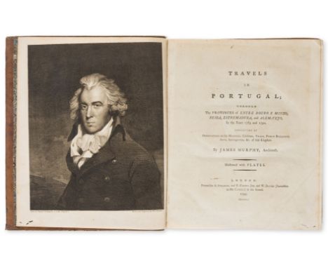 Portugal.- Murphy (James) Travels in Portugal, first edition, engraved portrait frontispiece and 24 plates/maps (2 folding), 