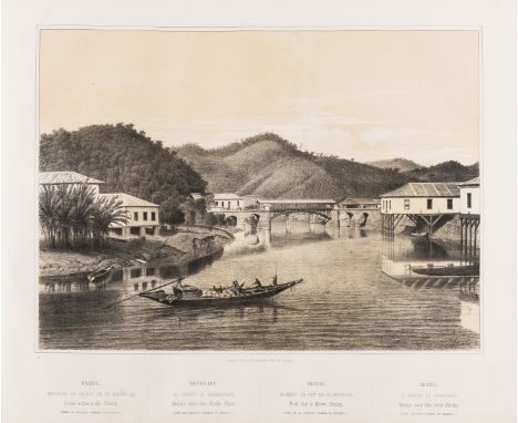 Linde (C.) Brasil Estrada de Ferro de D.Pedro II: Vistas dos pontos mais importantes..., first edition, lithographed title in