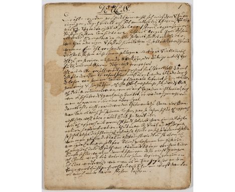 Alchemy.- De Oleis, manuscript in Latin, in a Germanic hand, 12pp. (?complete), numerous alchemical symbols, browned, some fo