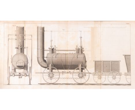 Wood (Nicholas) A Practical Treatise on Rail-Roads, and Interior Communication in General, first edition, 6 folding engraved 