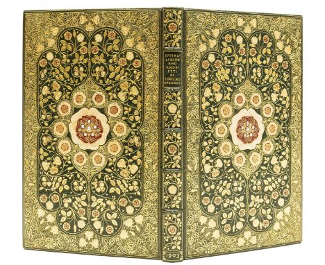 Jewelled Binding.- Spenser (Edmund) Epithalamion and Amoretti, number 2 of 14 copies on vellum (limitation amended in manuscr